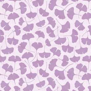  Ginkgo biloba monochrome cold purple // normal scale 0004 F //  single color gingko leaves leaf nature abstract children wallpaper