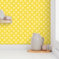 Watercolor abstract circles overlapping  // normal scale 0007 B // yellow warm  children's room wallpaper folk dots monochrome monochromatic