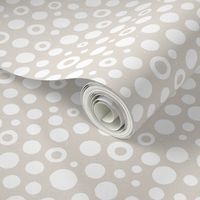 monochrome watercolor irregular circles dots // normal scale 0008 A // single-color circle gray white abstract geometric children wallpaper