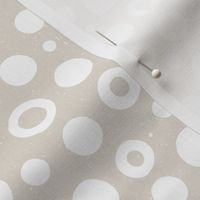 monochrome watercolor irregular circles dots // normal scale 0008 A // single-color circle gray white abstract geometric children wallpaper