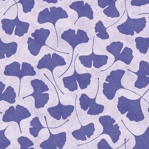  Ginkgo biloba monochrome cold purple // normal scale 0004 G //  single color gingko leaves leaf nature abstract children wallpaper