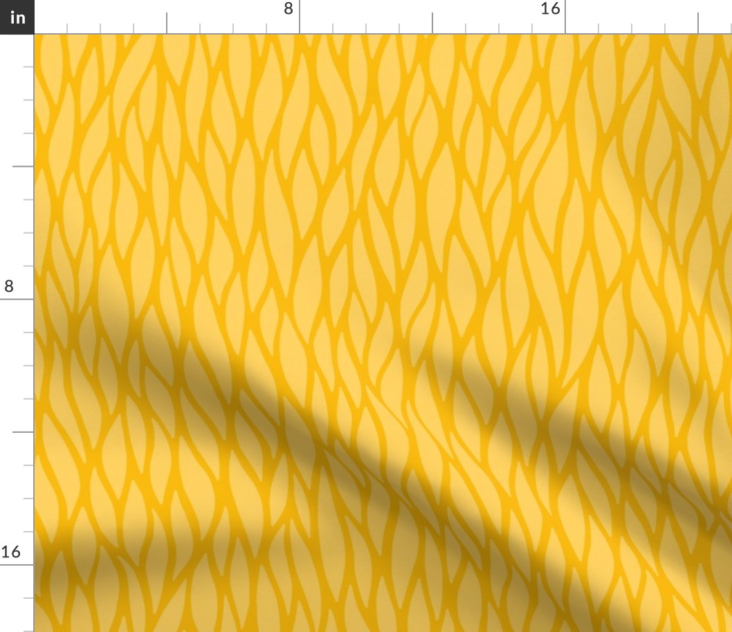 L Abstract waves of plants netting  0023 F  streamlined forms network inspired by nature yellow orange 