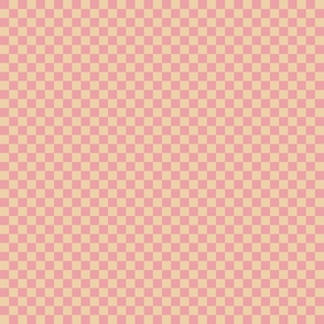 Checkered Checks in Pink and Yellow (Small Scale) 
