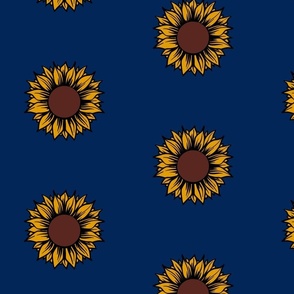 sunflowers-french-navy