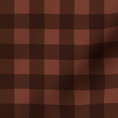 Gingham in Dark Browns (Medium)