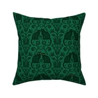 Enchanted Cat Garden Green- Medium Scale