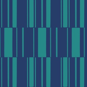 Blue and teal abstract stripe