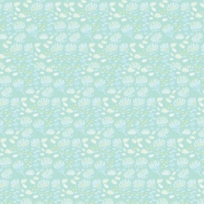 cotton soft flower - Blue Small