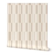 Ivory and sand abstract stripe, warm minimalist