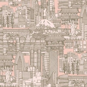 Tokyo toile intangible pantone warm small