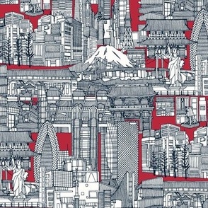 Tokyo toile red small