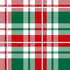 Bigger Scale Red and Green Christmas Plaid