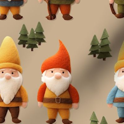 Felt Gnomes Woodland Work