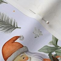 Santas Woodland Botanical Print