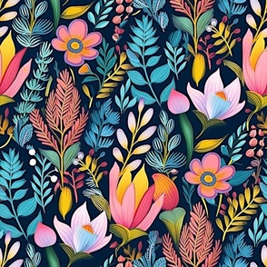 Boho Wildflower Print