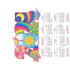 2024 Calendar Tea Towel and Wall Hanging