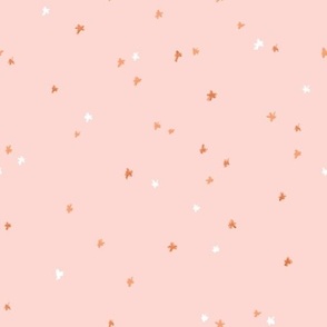 Christmas Stars On Pink 10x10