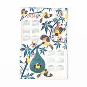 Weaving Dreams- Birds and Blooms- 2024 Wall Hanging Calendar