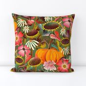 pumpkin sunflowers fall // medium