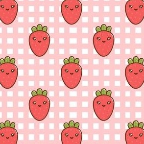 Cute kawaii strawberry 
