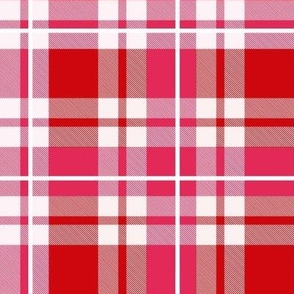 Bigger Scale Red and Pink Valentine Plaid