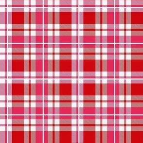 Smaller Scale Red and Pink Valentine Plaid