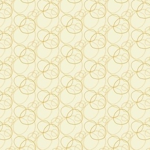 Fun Monochrome Yellow Circles 