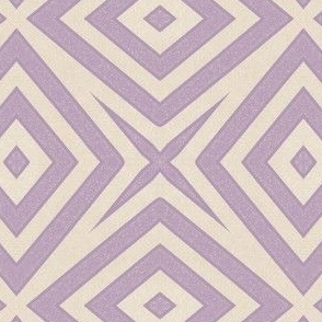 Lavender and Natural Geometric Modern Minimalist Maximalist Neutral Pattern