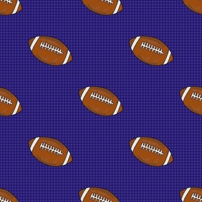 Large Scale Team Spirit Footballs on Baltimore Ravens Purple