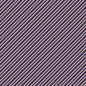 Smaller Scale Team Spirit Football Sporty Diagonal Stripes on Baltimore Ravens Metallic Gold Purple White