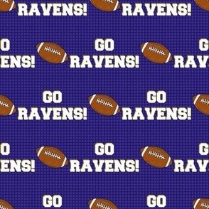 Medium Scale Team Spirit Football Go Ravens! in Baltimore Metallic Gold Purple Black White