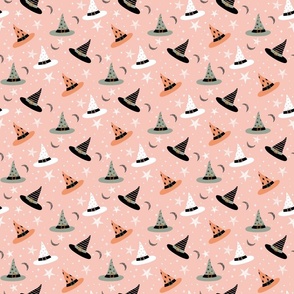 Cute Witches Hat - Blush, Small