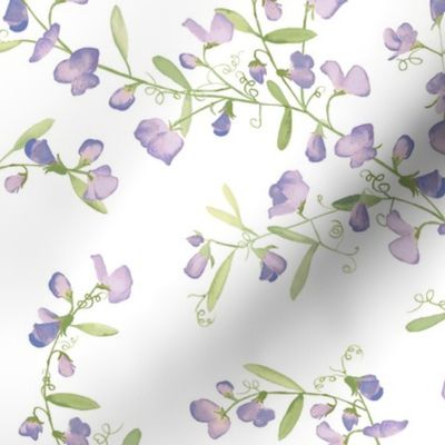 Sweet Pea Vine - Purple 12"