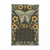 2024 Calendar Butterfly floral