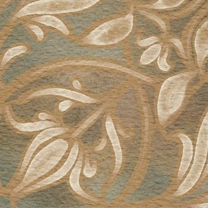fancy - hand painted classic and elegant - lion gold background