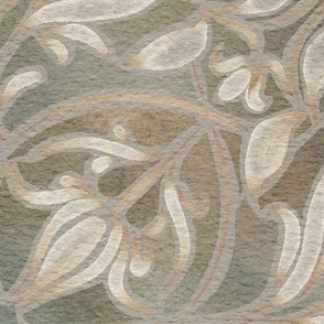 fancy - hand painted classic and elegant - taupe background