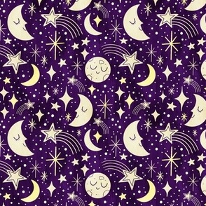 Goodnight Moon & Stars | SM Scale | Purple, Yellow