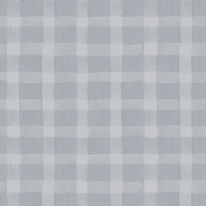 Christmas Day - Vintage washed out plaid in grey L