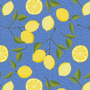 French Country Linens Lemons texture