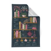 2024 - open shelf calendar -deep navy