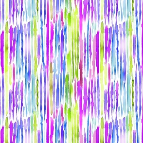 Coastal Carnival Stripes – Violet/Green 
