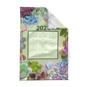 Echeveria Succulent Garden 2024 Wall Calendar