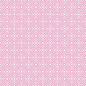 Tropical Pink and White Breeze Block Geometric in Candy Pink - Small - Bright Pink Geometric, Palm Beach Pink, Palm Springs