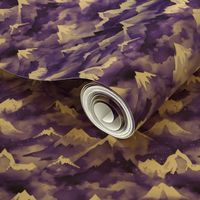 Winter Mountain Heights – Purple Wallpaper 