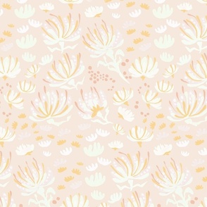 cotton soft flower-pink large