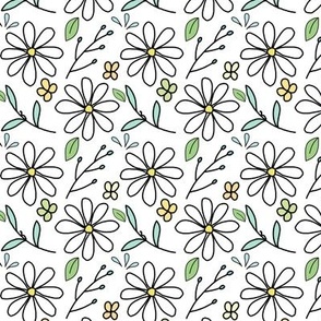 Yellow & Green Floral Small