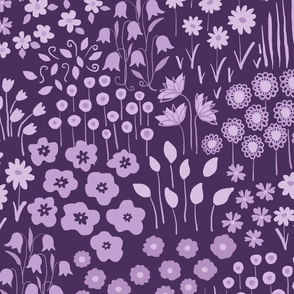 (L) Happy Fields -purple