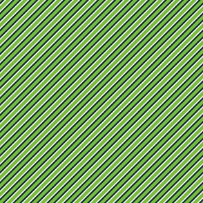 Smaller Scale Team Spirit Football Sporty Diagonal Stripes in Seattle Seahawks Navy Blue Green White