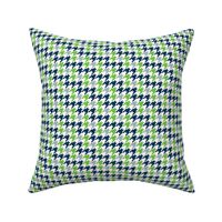 Small Scale Team Spirit Football Houndstooth in Seattle Seahawks Navy Green Silver Grey White