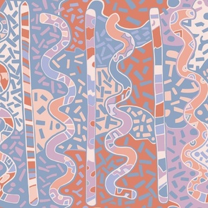 Shaman Serpents - Pantone Challenge Intangible Tea Towel - Design 15718873
